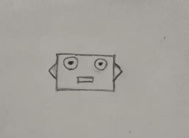 如何画机器人简笔画