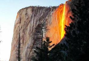 世界最美的瀑布火瀑布